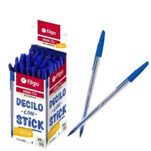 FILGO BOLIGRAFO STICK 026 AZUL x 1u